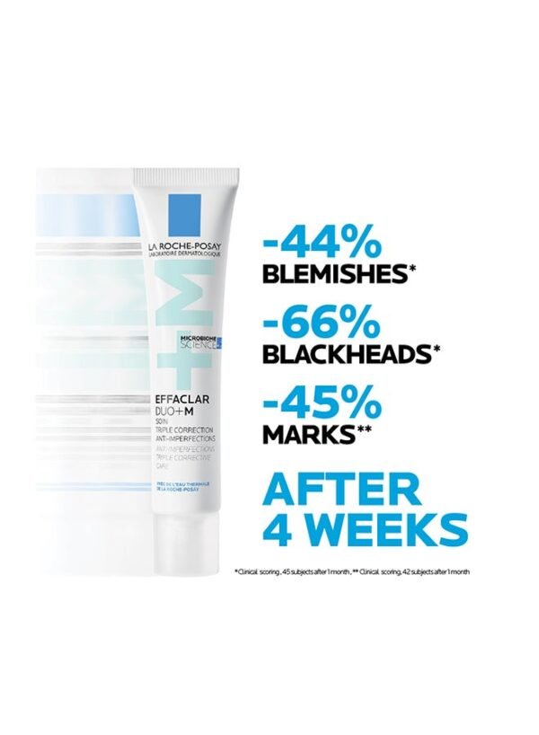 La Roche posay Effaclar Duo+M Acne Treatment Cream For Oily And Acne Prone Skin 40ml - Image 4