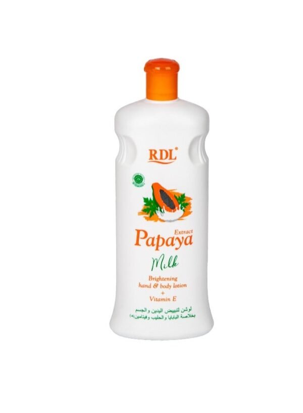 RDL EXTRACT PAPAYA MILK BRIGHTENING HNAD & BODY LOTION VITAMIN E 600ml