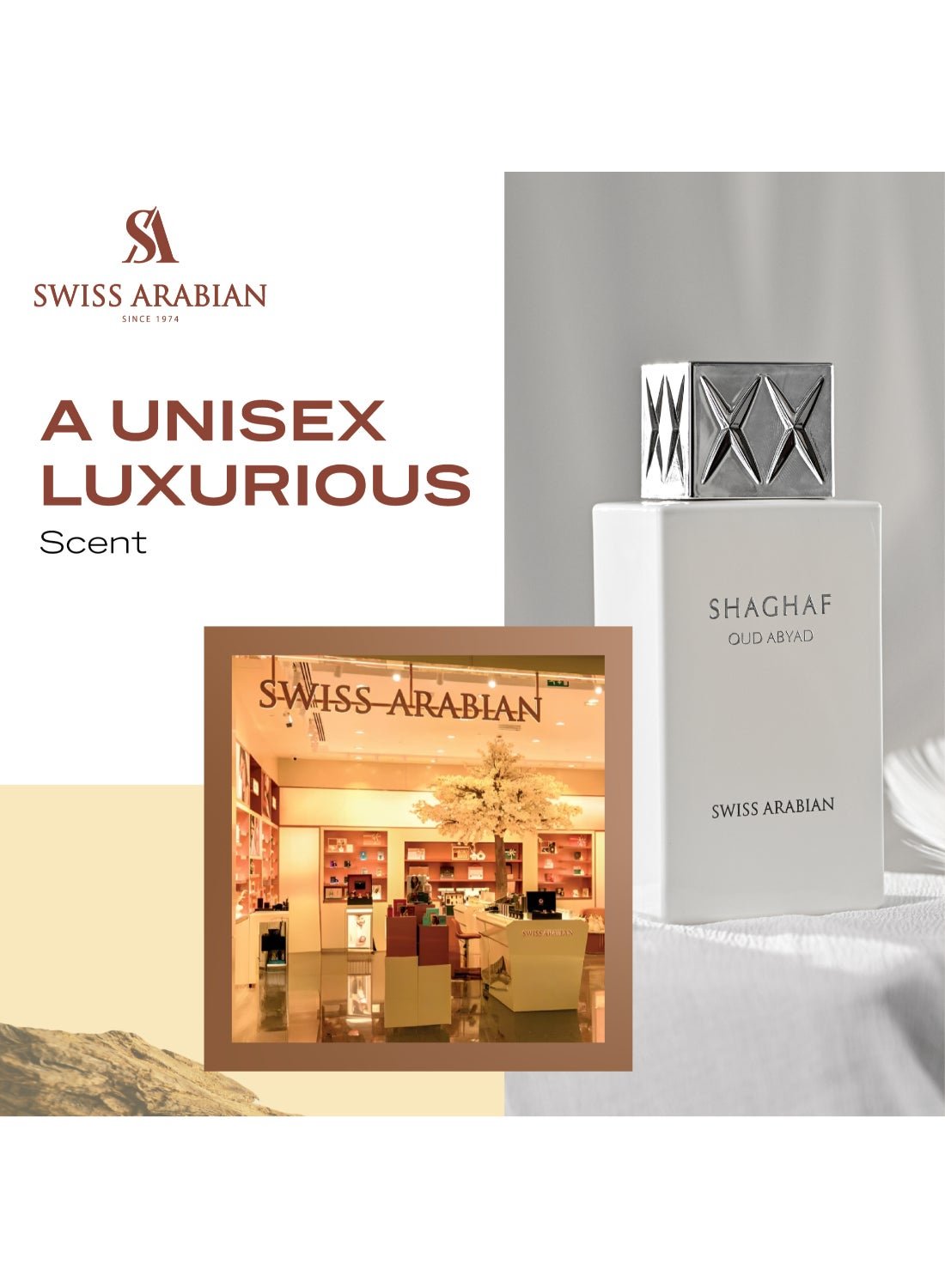 Swiss Arabian Shaghaf Oud Abyad Eau de Parfum, 75ml, Premium Quality Perfume, Women and Men’s Fragrance, Spicy, Resinous, Balsamic Luxurious Blend Perfumes for Men and Women 75ml - Image 3