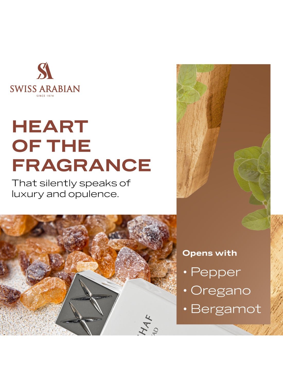 Swiss Arabian Shaghaf Oud Abyad Eau de Parfum, 75ml, Premium Quality Perfume, Women and Men’s Fragrance, Spicy, Resinous, Balsamic Luxurious Blend Perfumes for Men and Women 75ml - Image 4