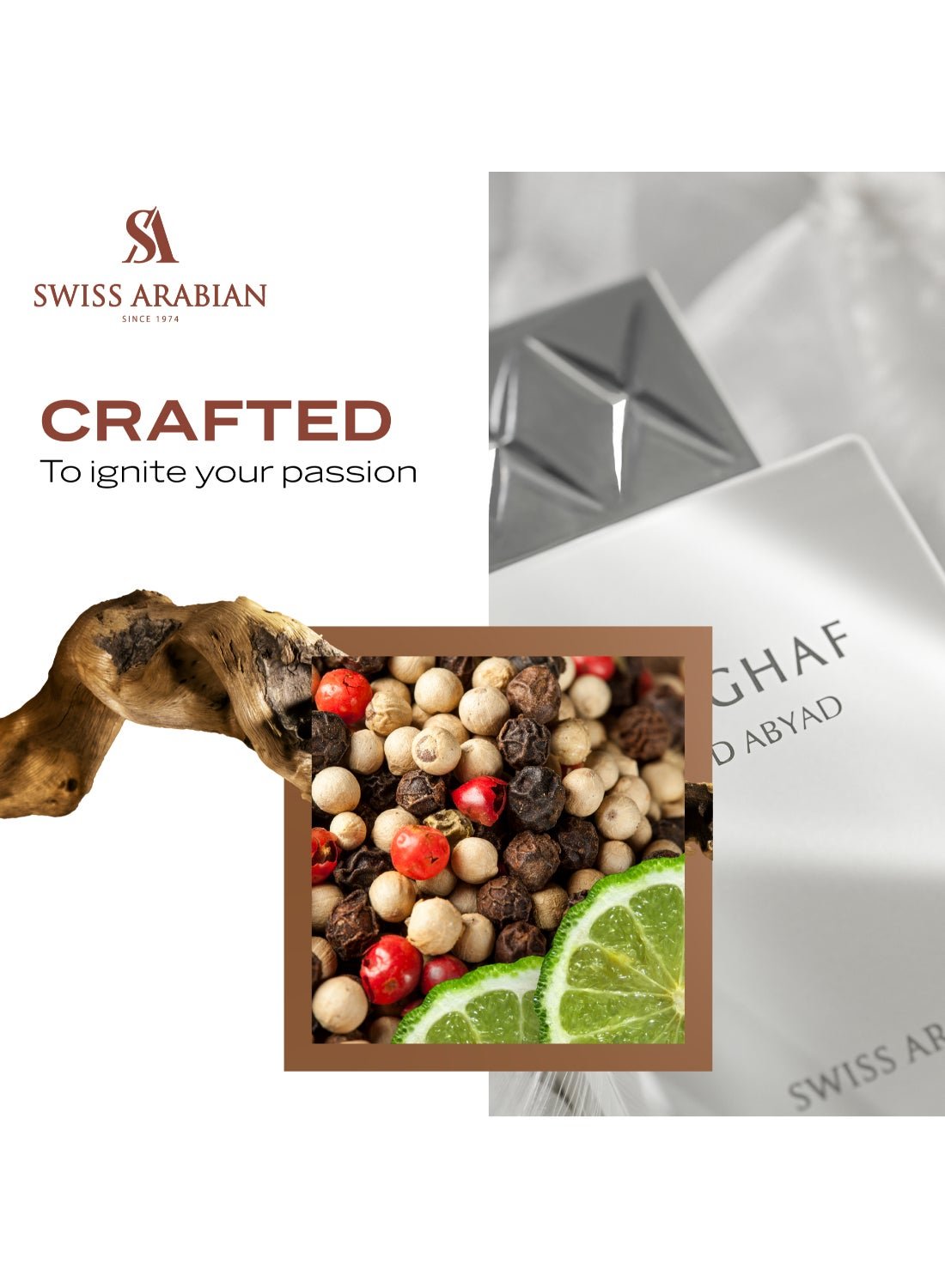 Swiss Arabian Shaghaf Oud Abyad Eau de Parfum, 75ml, Premium Quality Perfume, Women and Men’s Fragrance, Spicy, Resinous, Balsamic Luxurious Blend Perfumes for Men and Women 75ml - Image 5